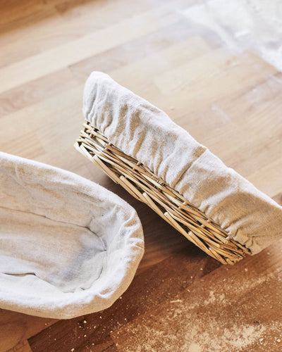 Handmade Oval Wicker Proofing Basket - SIMPEL - sourdough & coffee