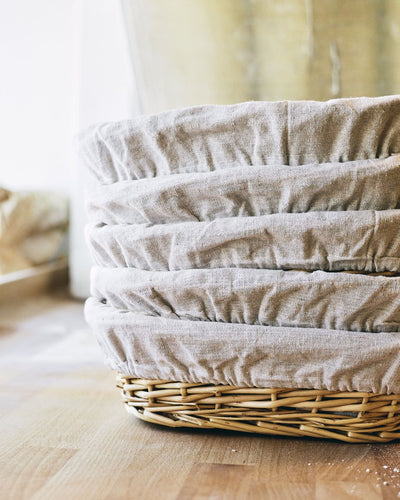 Handmade Oval Wicker Proofing Basket - SIMPEL - sourdough & coffee