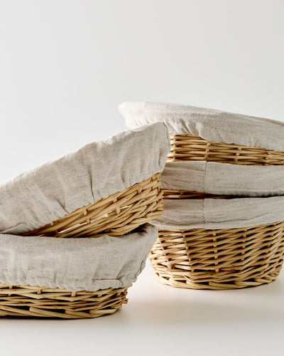 Handmade Round Wicker Proofing Basket - SIMPEL - sourdough & coffee